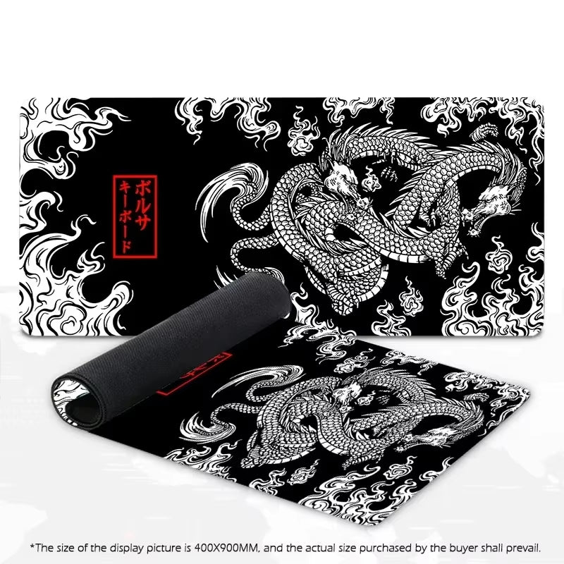 Japanese Dragon Gaming Mousepad Speed Desk Mat Anime Theme Keyboard Gamer Mouse Pad for Esports